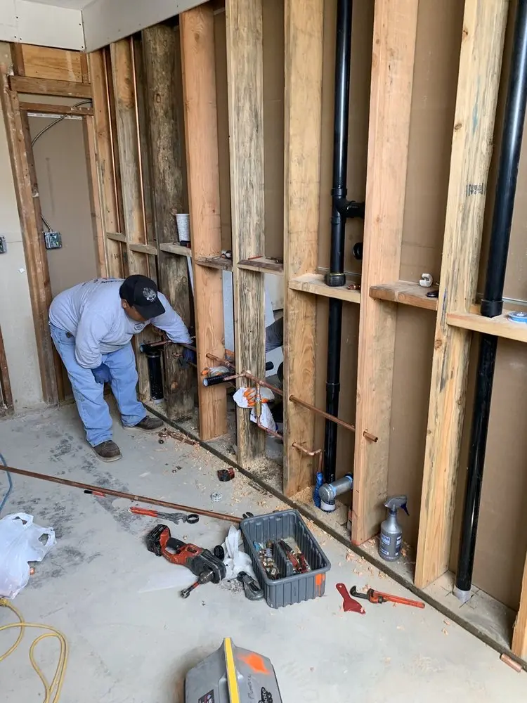 Commercial rough-in plumbing for Gas Line Repair in Coppell